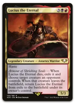 Lucius the Eternal #130 (NM) Warhammer 40,000 40K Magic MTG - Image 1