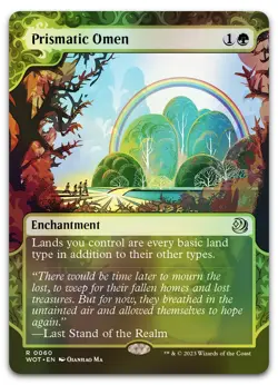 Prismatic Omen #60 (Foil) (NM) Wilds of Eldraine WOT Magic MTG - Image 1
