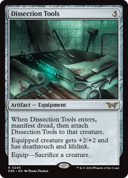 Dissection Tools #245 (Foil) (HP) Duskmourn DSK Magic MTG - Image 1
