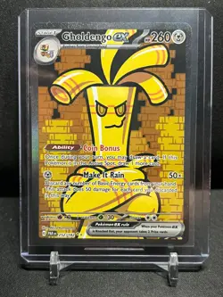 Gholdengo ex 252/182 SIR Special Illustration Rare Pokemon 2023 Paradox Rift LP - Image 1