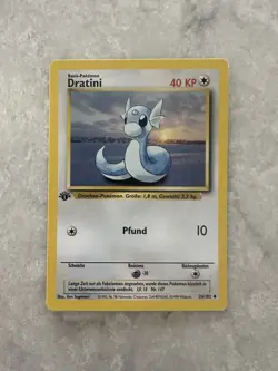 Pokemon TCG Dratini Base Set 1st Edition 26/102 1999 WOTC - German - Image 1