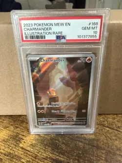 PSA 10 GEM MT 💎 - Charmander 168/165 Scarlet & Violet 151 Illustration Rare - Image 1