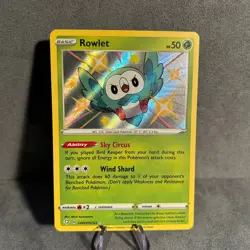 Rowlet SV001/SV122 Shining Fates Shiny Vault Pokemon NM - Image 1