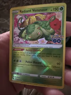 Radiant Venusaur 004/078 Pokemon GO Holo - Image 1