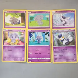 Espurr Meowstic Psychic Pokemon Card Lot x6 - Image 1