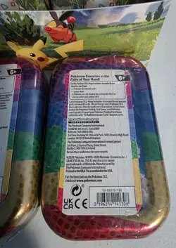 Pokemon TCG Mega Evolution Ascended Heroes Mini Tins Lot 8 Sealed + Display Box - Image 3