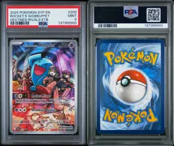 Pokemon TCG Team Rocket’s Wobbuffet Promo Destined Rivals PSA 9 - Image 3