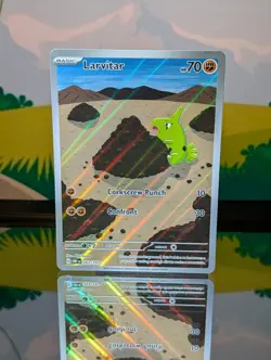 Larvitar (203/197) - Obsidian Flames (OBF) - NM - Pokemon English - Image 1
