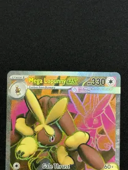 Mega Lopunny ex 115/094 Me02: Phantasmal Flames Pokemon TCG Holo - NM - Image 2