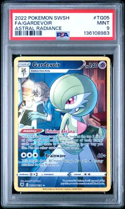 2022 Pokemon Sword & Shield Astral Radiance GARDEVOIR Full Art #TG05 PSA 9 Mint - Image 1