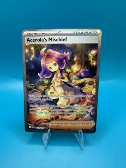 Acerola’s Mischief SIR #183/132 Mega Evolution Secret Rare TCG Card NM pokemon - Image 1