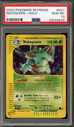 Pokemon Nidoqueen Skyridge Holo Rare #H21 PSA 10 Gem Mint - Image 1