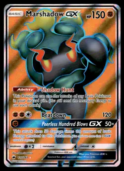 Pokemon TCG Marshadow-GX Sun & Moon - Burning Shadows #137 Basic/Rare Ultra - Image 1