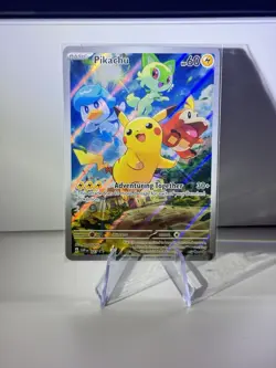 Pikachu 027 Holo Black Star Promo Pokemon Paldea Evolved English Near Mint #B - Image 1