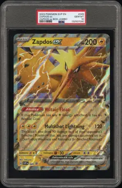PSA 10 - 2023 POKEMON SVP EN-SV BLACK STAR PROMO 049 ZAPDOS EX JUMBO - Image 1