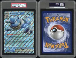 PSA 10 Blastoise Ex Pokemon SV 151 Mew Holo Jumbo 009/165 Blooming Waters Slab - Image 3
