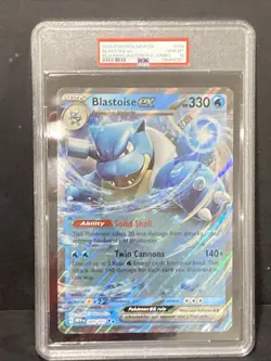 PSA 10 Blastoise Ex Pokemon SV 151 Mew Holo Jumbo 009/165 Blooming Waters Slab - Image 4