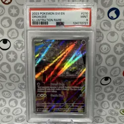 Pokemon Drowzee PSA 9 SV01 Scarlet & Violet 210/198 Illustration Rare Holo 2023 - Image 1