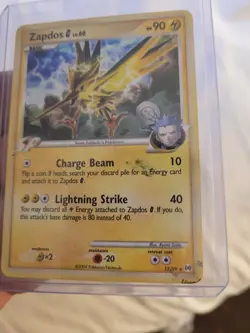 Pokemon TCG - Zapdos G - 12/99 - Holo Rare - Platinum: Arceus [Moderate Play] - Image 3