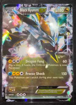 Pokemon - Black Kyurem EX - 100/113 - Legendary Treasures - Ultra Rare MP - Image 1