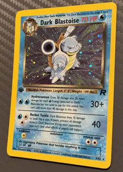Pokemon TCG Team Rocket Dark Blastoise 3/82 Holo First Edition - Image 3