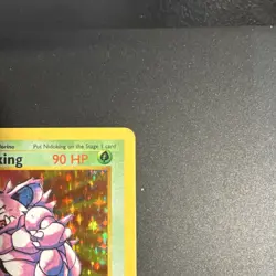 Pokemon TCG Nidoking Base Set Shadowless Holo Rare 11/102 90 HP 1999 English - Image 3
