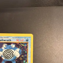 Pokemon TCG Poliwrath Base Set Shadowless Holo Rare 13/102 90 HP 1999 - Image 3