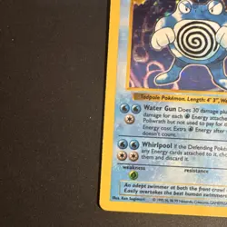 Pokemon TCG Poliwrath Base Set Shadowless Holo Rare 13/102 90 HP 1999 - Image 5