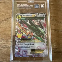 2021 POKEMON CELEBRATIONS CLASSIC COLLECTION #76 M RAYQUAZA EX TAG 10 - Image 1