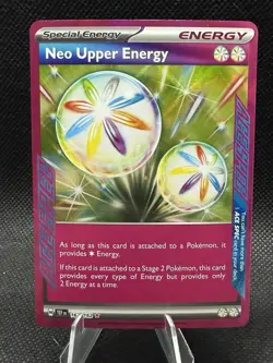 Neo Upper Energy 162/162 Pokemon Temporal Forces Ace Spec Holo NM - Image 1