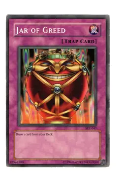 Yugioh- 1X Jar of Greed - Common - Unlimited - SKE-047 - Heavy Play - Image 1