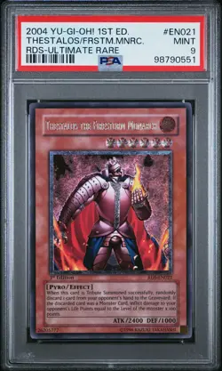 Thestalos The Firestorm Monarch RDS-EN021 1st Edition Ultimate Rare Yugioh PSA 9 - Image 1