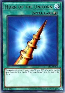 Yugioh: Horn Of The Unicorn - SRL-EN054 - Rare - Unlimited 25th Reprint - NM - Image 1
