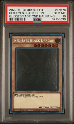Red-eyes Black Dragon GFP2-EN176 Ghost Rare 1st Edition Yugioh PSA 10 *630 - Image 1