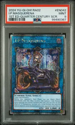 I:p Masquerena RA02-EN042 1st Edition QCR Yugioh PSA 9 *367 - Image 1