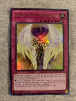 Yugioh x1 Draco-Utopian Aura MP24-EN162 1st Ed Ultra Rare (Near Mint!) - Image 1