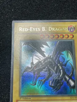 Yu-Gi-Oh! Red Eyes Black Dragon SDJ-001 1st Edition - Image 2