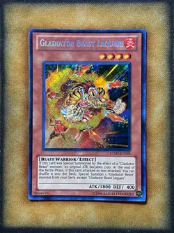 Yugioh Gladiator Beast Laquari RYMP-EN096 Secret Rare NM - Image 1