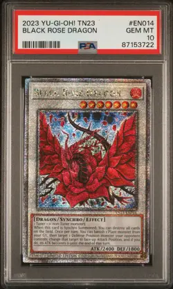 Black Rose Dragon TN23-EN014 QCR Promo Yugioh PSA 10 *722 - Image 1