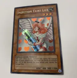 Yugioh Injection Fairy Lily 1st Edition Secret Rare LOD-100 MINT/NM - Image 1