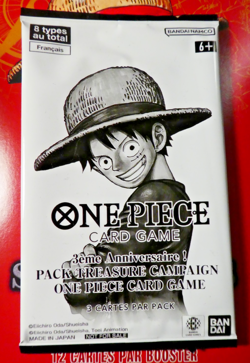 One Piece Booster 3eme Anniversaire Treasure Card Game Sealed Pack FR Carte - Image 1