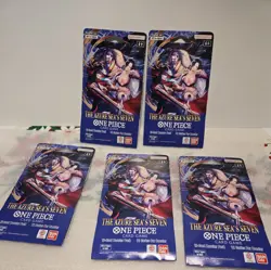 One Piece TCG: The Azure Sea's Seven Sleeved Booster OP-14 English - Lot of 5 - Image 1