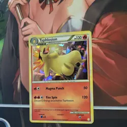 Pokemon TCG Typhlosion Heartgold & Soulsilver 32/123 Holo Cracked Ice Holo - Image 1