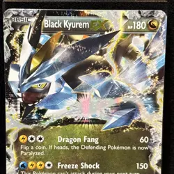 Pokemon TCG Black Kyurem-EX BW Black Star Promos BW62 Holo Promo - Image 3