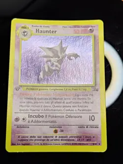 Pokemon, Haunter, Fossil, 6/62, 1a, prima, 1st, edizione, Italiano - Image 1