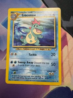 Pokemon TCG Croconaw Neo Genesis Unlimited Uncommon Card 32/111 Vintage - Image 1