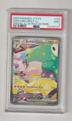 2025 Pokemon Journey Together Iono's Bellibolt ex *PSA 9* Mint 183/159 *BCGUYS* - Image 1
