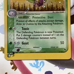 Pokemon Dustox Reverse Holo Rare Card 6/109 EX Ruby & Sapphire LP - Image 2