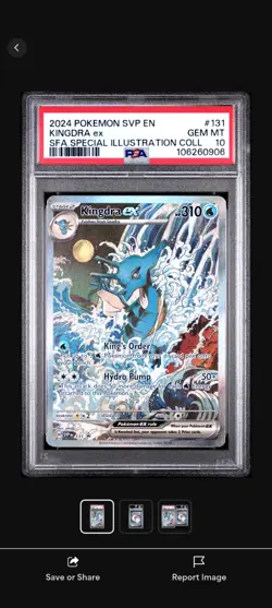 2024 POKEMON SVP EN PROMO SPECIAL ILLUSTRATION COLLECTION #131 KINGDRA EX PSA 10 - Image 1