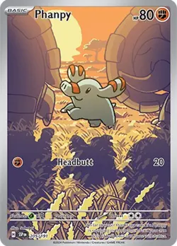 Phanpy Full Art, Pokemon Near Mint, Surging Sparks Illustration Rare, 205/191-MC - Image 1